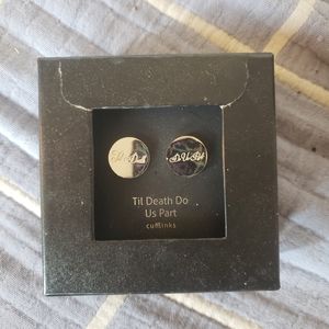 3/20$*Til death do us part cuff links